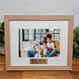 Personalised Natural Timber Photo Frame for Uncle