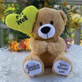 25cm Get Well Balloon Bear with Message on Feet