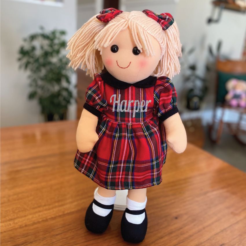 Personalised Rag Doll Ruby 35cm