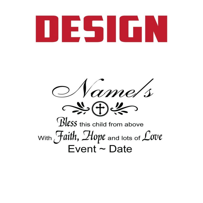 Christening Lavender Teddy Bear with Verse