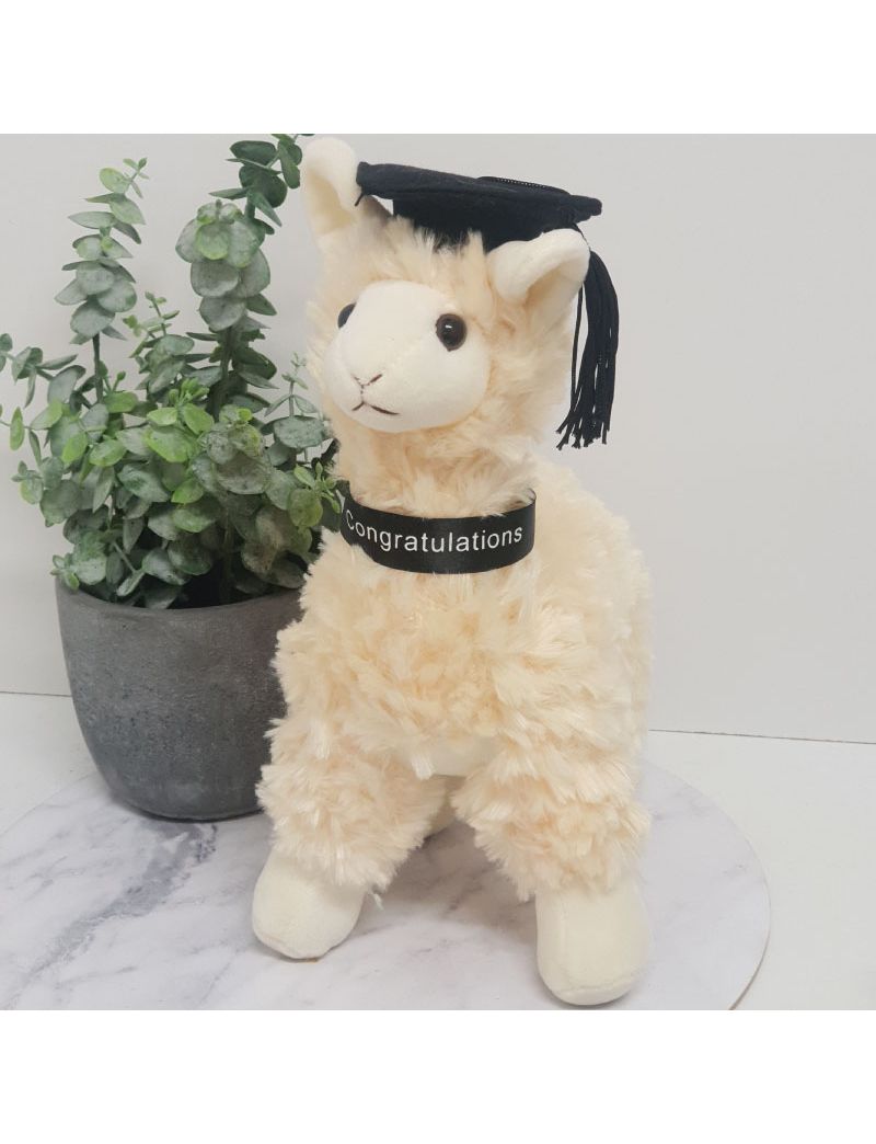 Graduation Bear Llama Plush Congratulations Gift