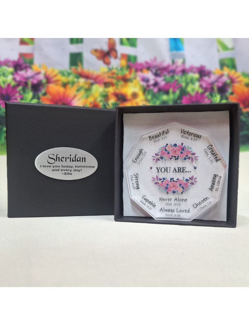 Christian Verse Acrylic Plaque in Personalised Box