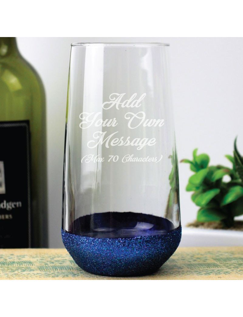 Custom Engrave Glass Tumbler - Your Design