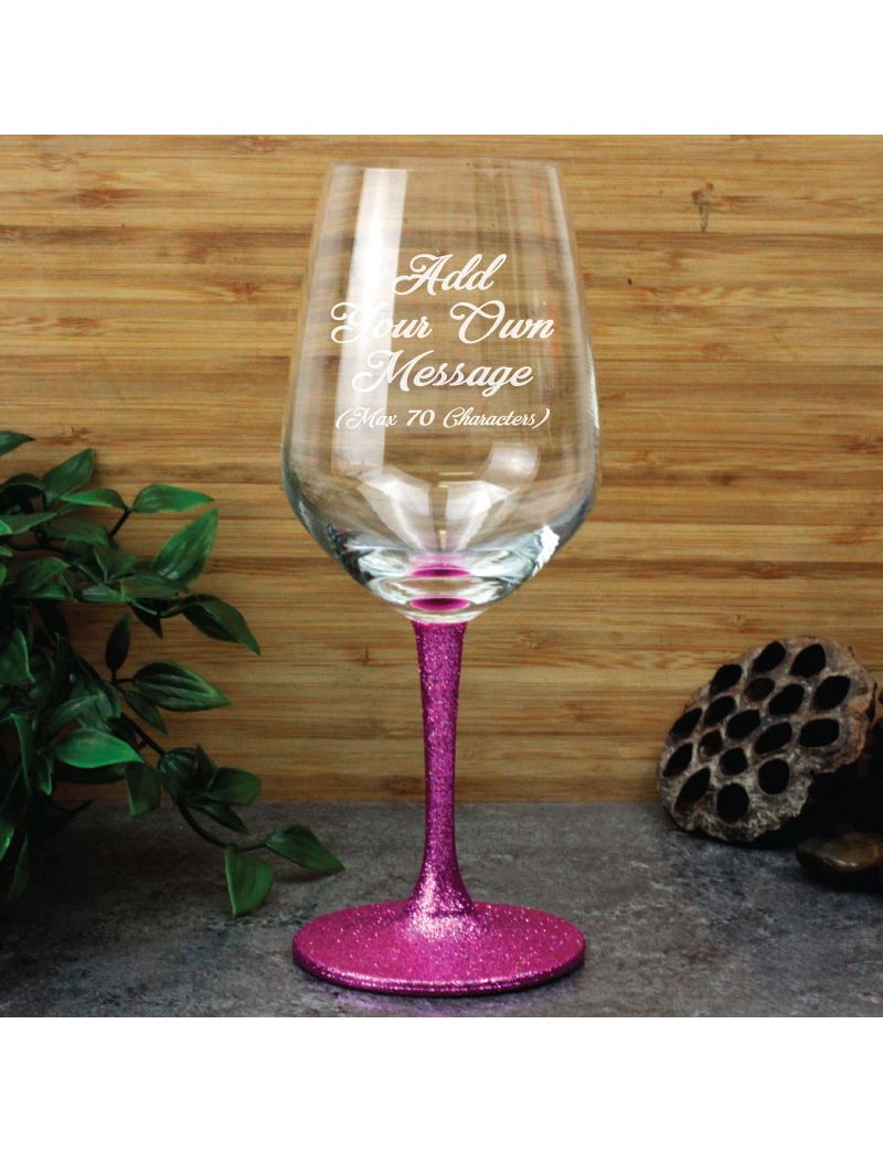 Custom Engraved Red Wine Glass - Your Design