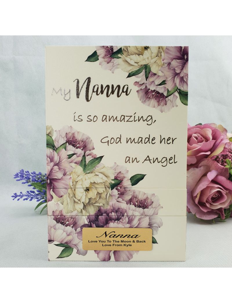 Nanna Garden of Love Memorial Trinket Box - Personalised