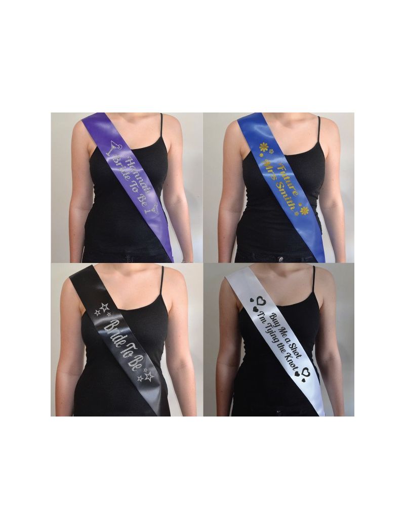 Bride to Be Hens Party Sash - Personalised