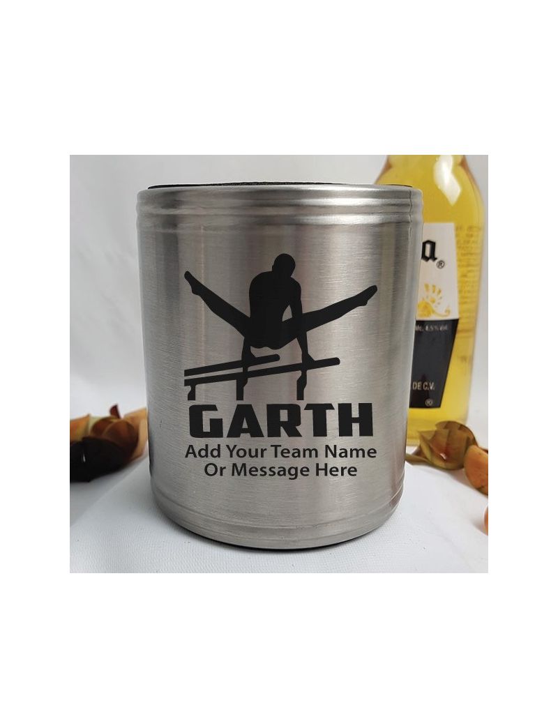 Gymnastic Coach Engraved Silver Stubby Can Cooler Personalised