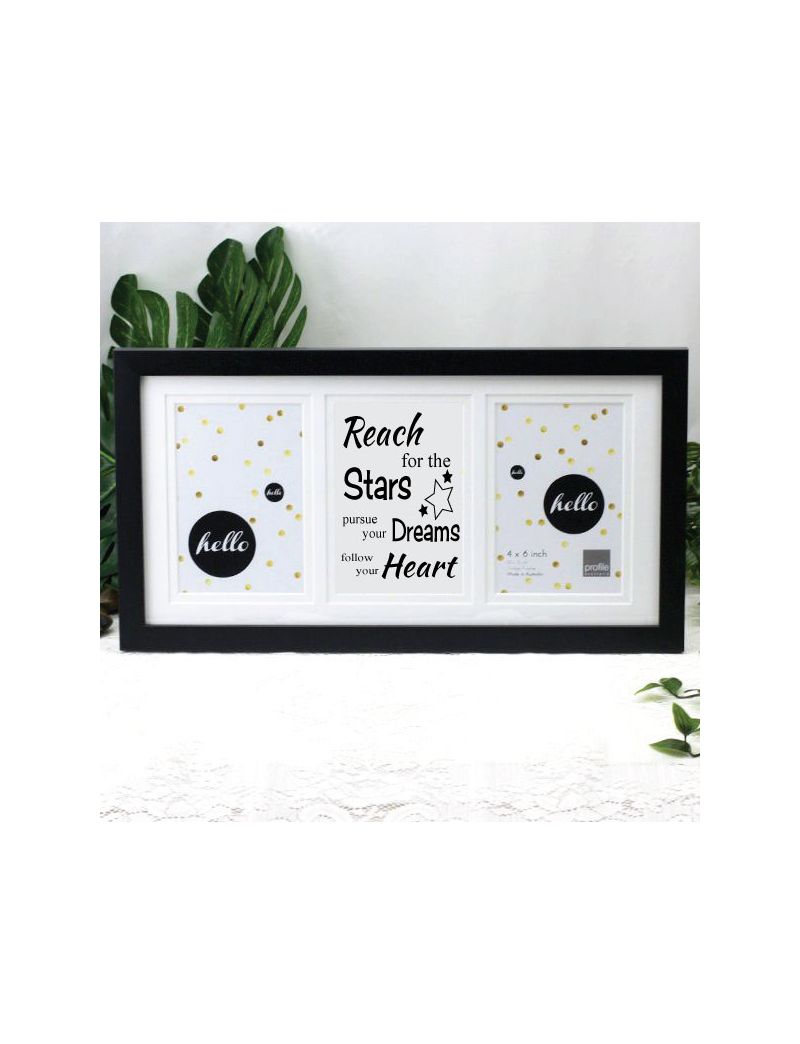 Graduation Black Frame Gallery Collage Typography Print