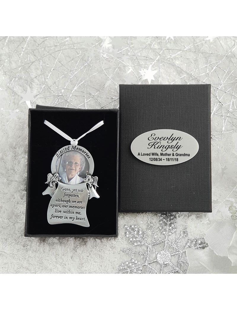 Blessed Memories Memorial Christmas Ornament