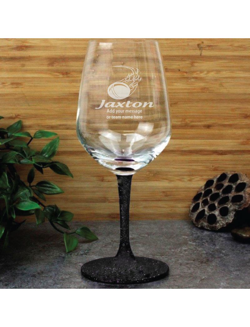 Cricket Coach  Engraved Personalised Wine Glass