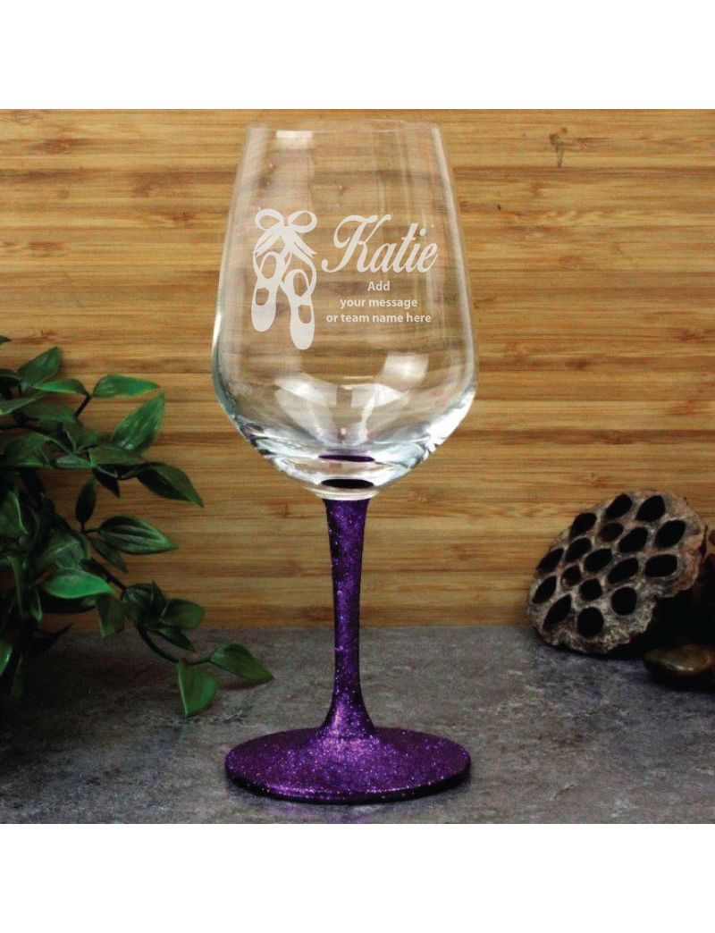 Dance Coach Engraved Personalised Wine Glass