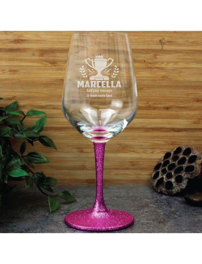 Coach Engraved Personalised Wine Glass 430ml