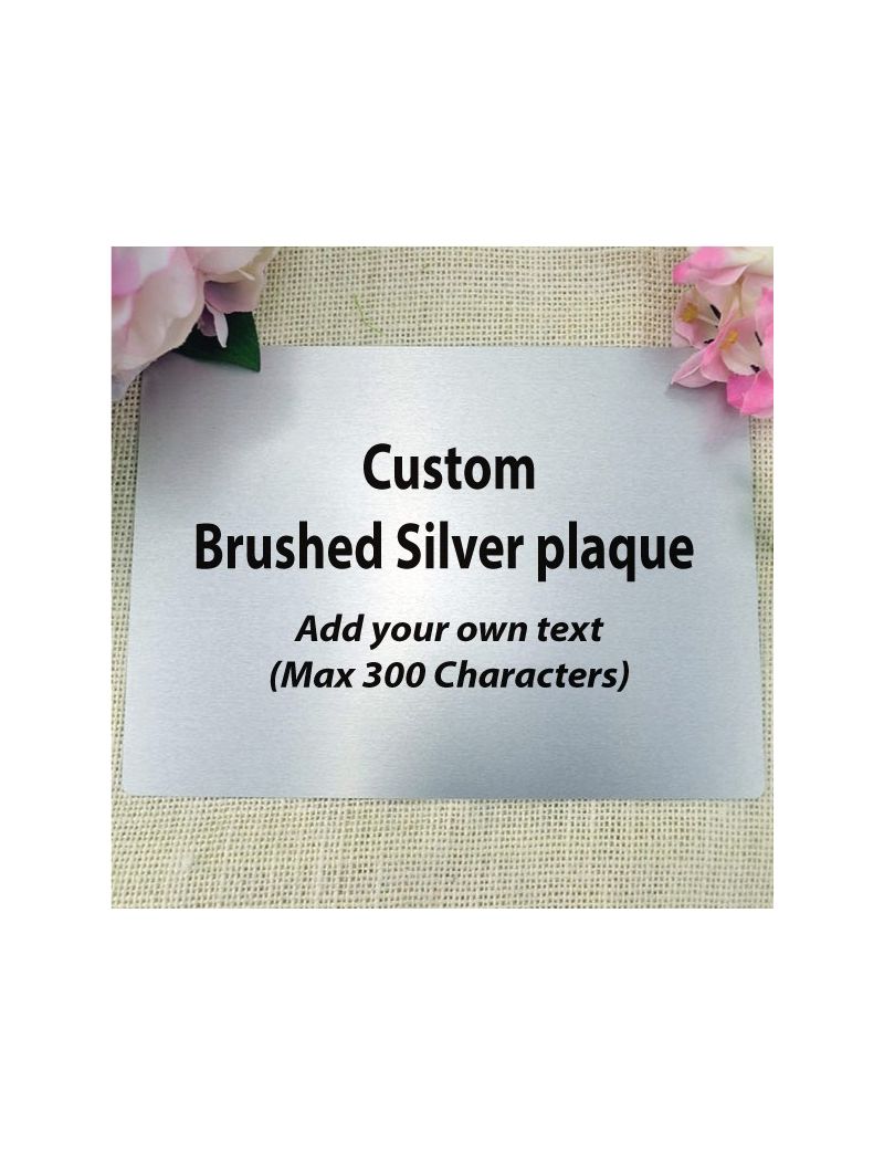 Personalised Metal 5" x 7" Plaque - Any Text