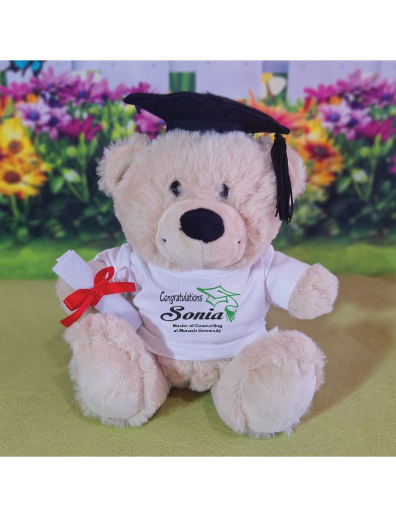 Graduation Bear with Personalised T-Shirt