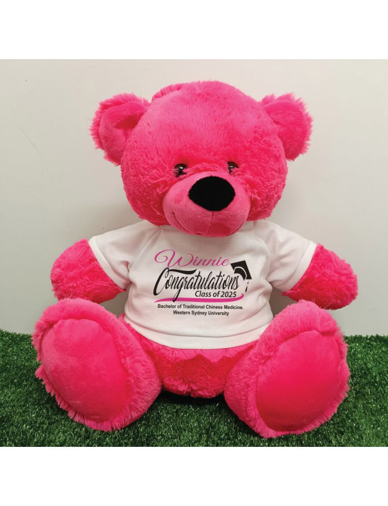 Congratulations Graduation Bear Pink 40cm