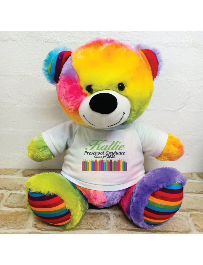 PreSchool Graduation Rainbow Bear 40cm