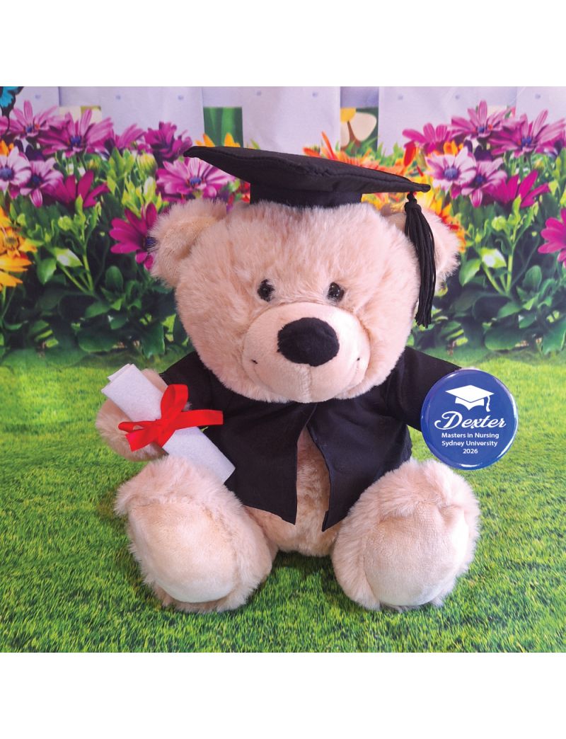 Graduation Bear with Personalised Badge