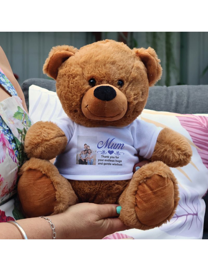 Mum Photo Bear Brown 30cm