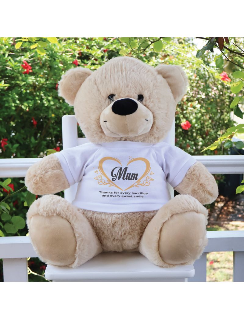 Mum Photo Bear Cream 30cm