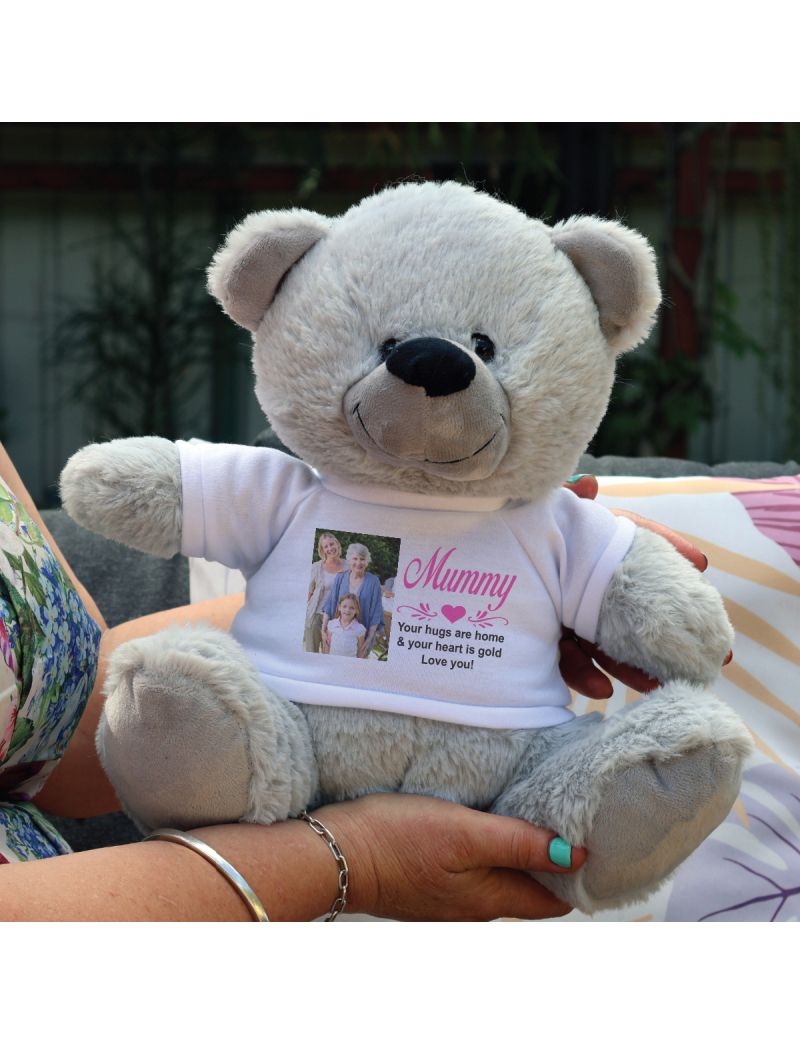 Mum Photo Bear Grey 30cm