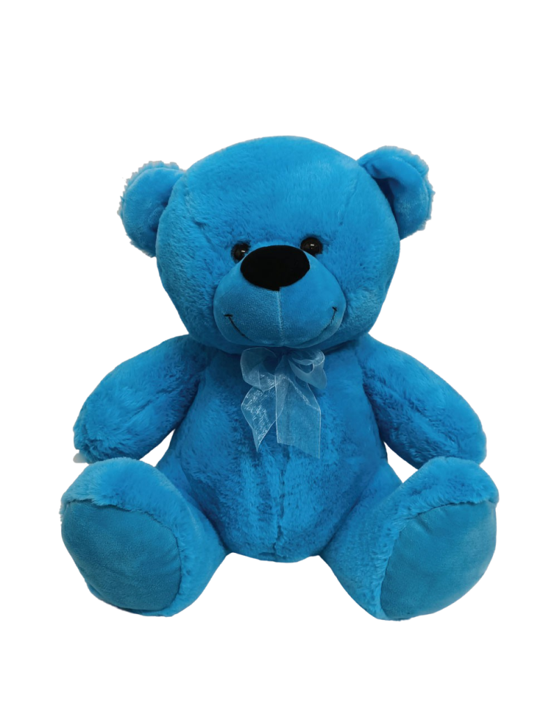 Teddy Bear 40cm Plush Bright Blue
