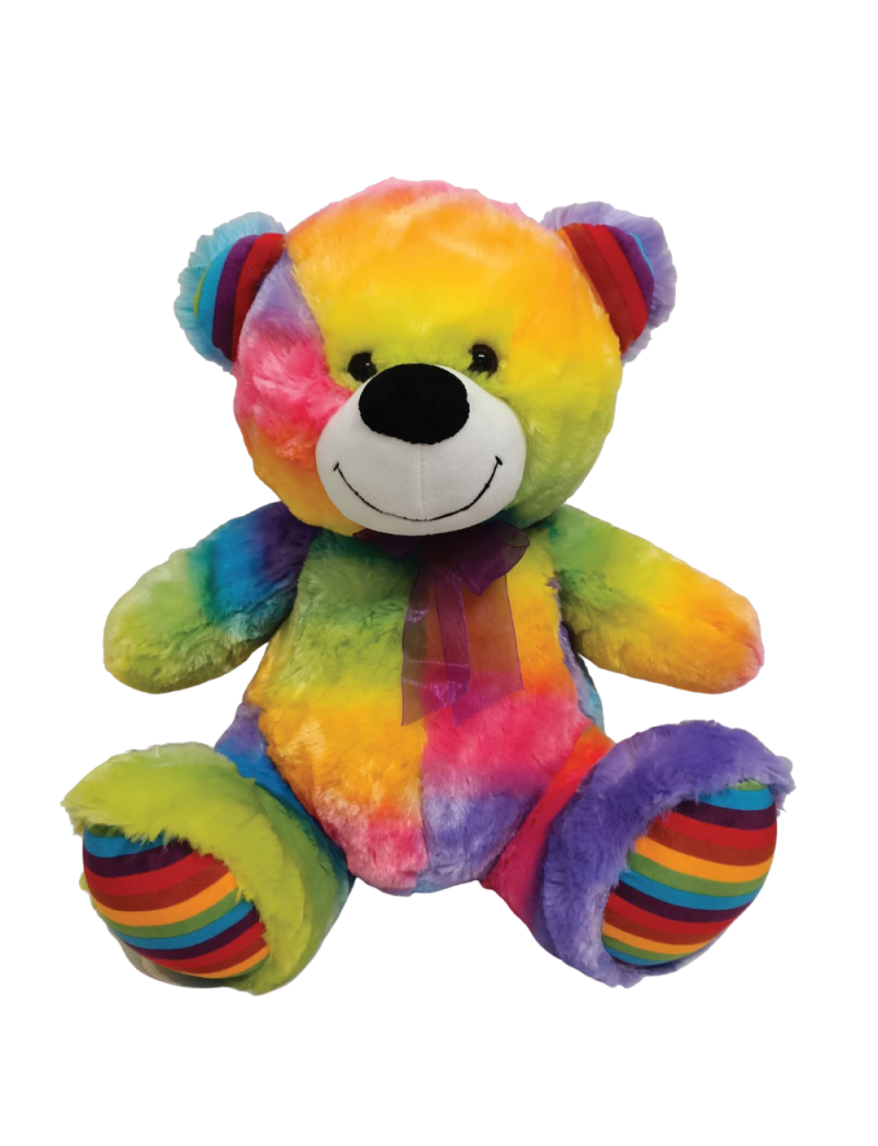 Rainbow Teddy Bear 40cm Plush