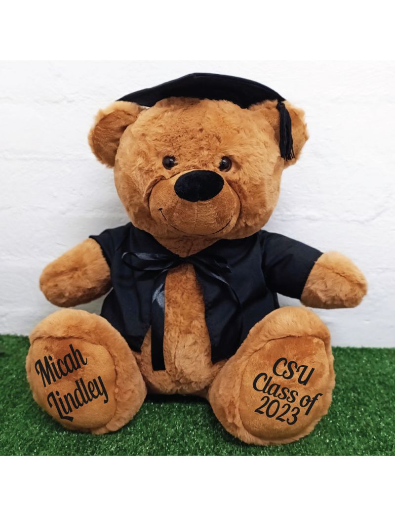 Personalised Graduation Bear with Cape Brown 40cm 