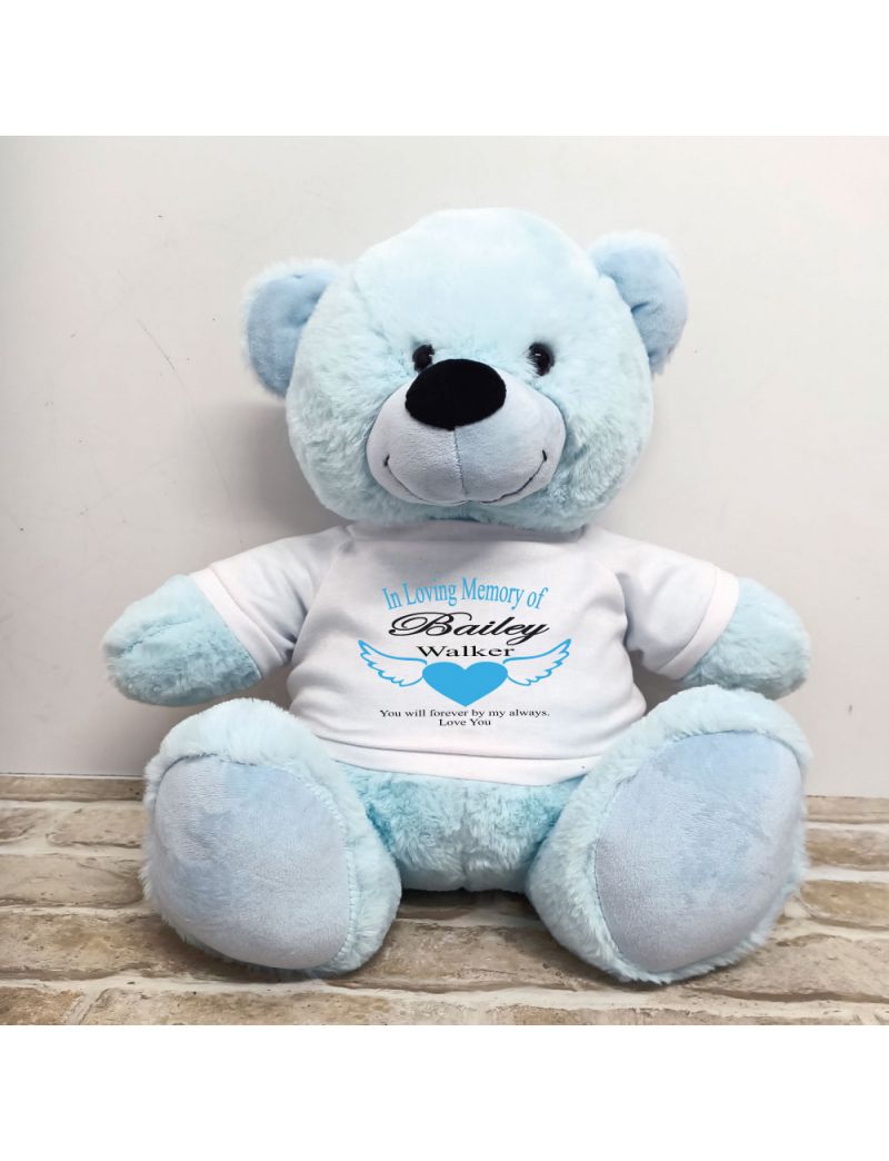 In Loving Memory Teddy Bear 40cm Light Blue