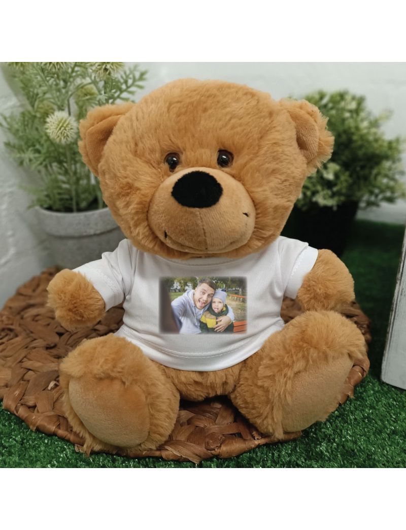 Personalised Photo T-Shirt Teddy Bear Brown