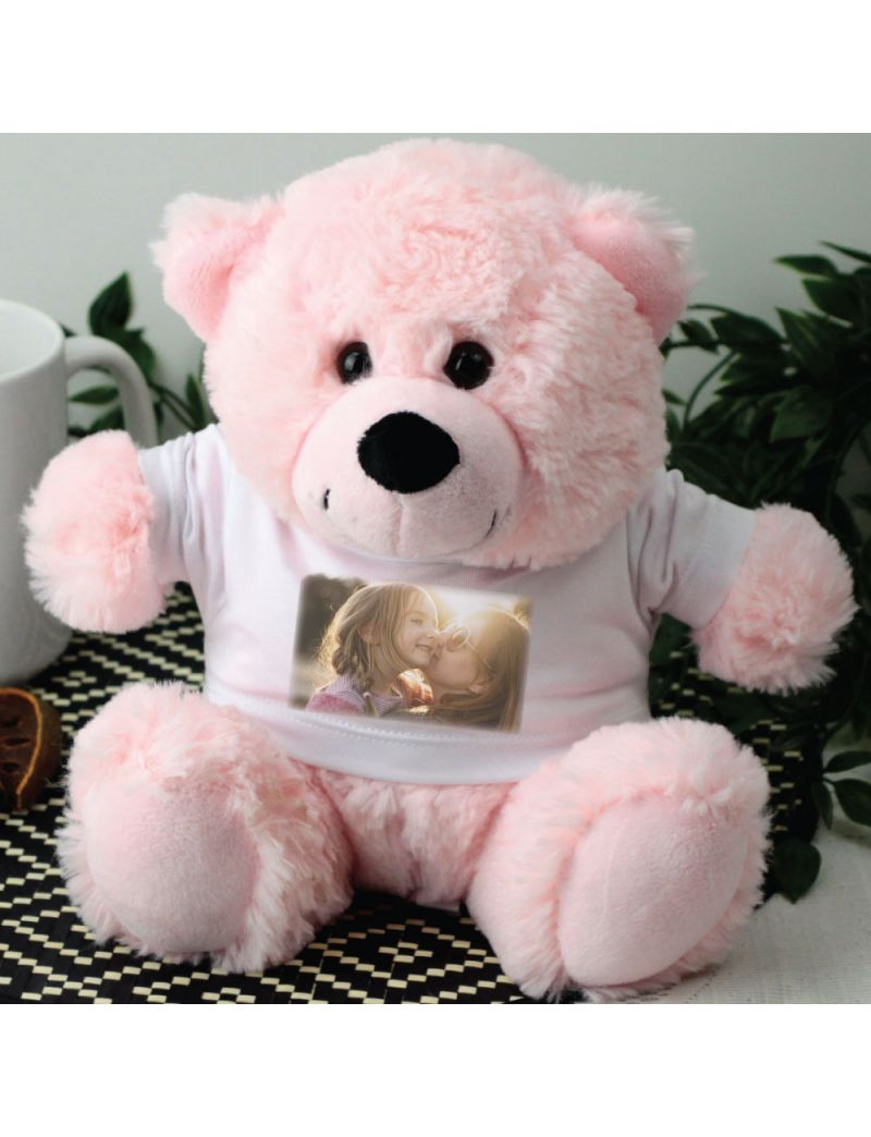 Personalised Photo T-Shirt Teddy Bear - Pink