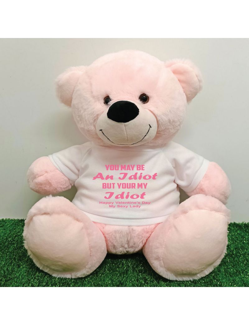 Valentines Day Bear You may Be A - 40cm Light Pink