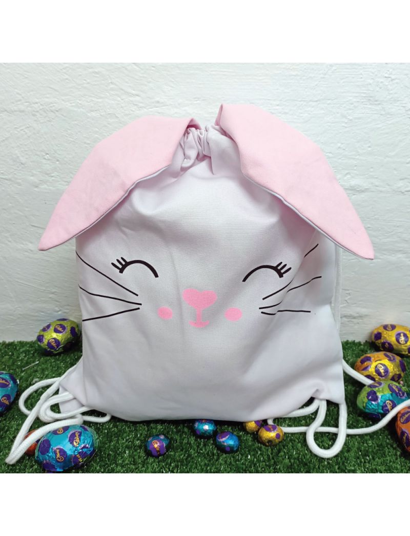 Easter Bunny PJ Backpack Bag - Pink