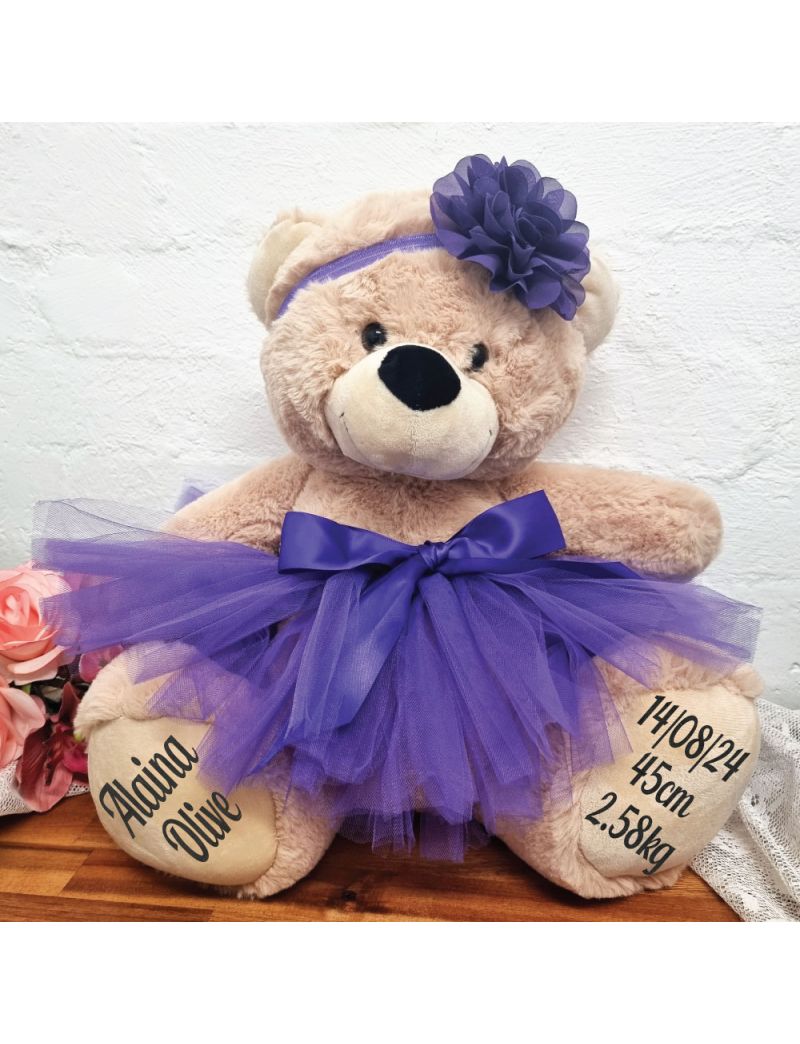 Baby Ballerina Teddy Bear 40cm Plush Cream
