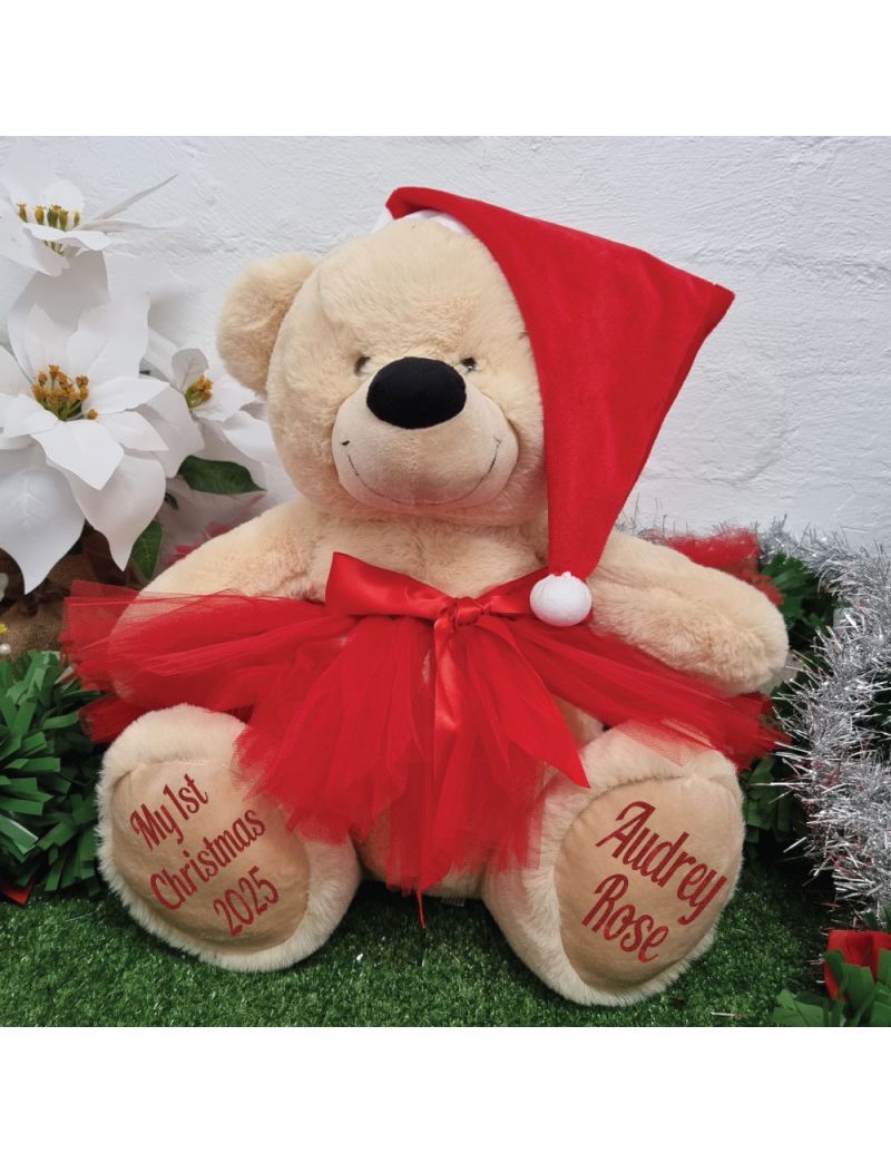 1st Christmas Bear Princess Teddy 40cm Plush 