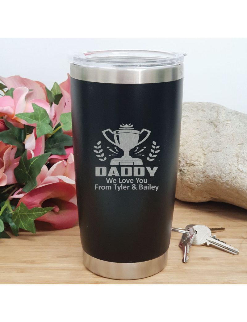 Dad Insulated Travel Mug 600ml Black