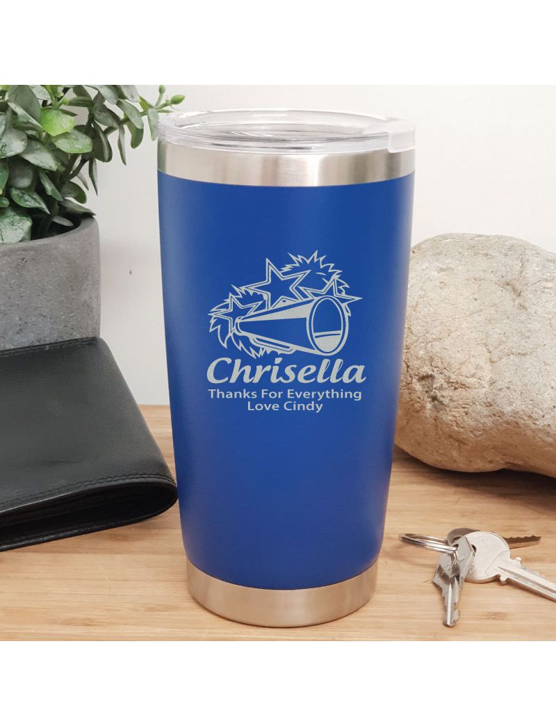 Cheerleading Coach Insulated Travel Mug 600ml Dark Blue