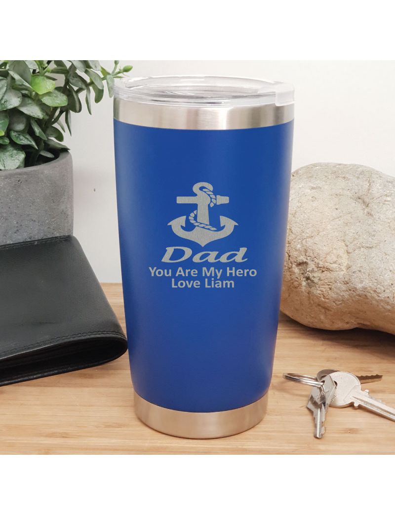 Dad Insulated Travel Mug 600ml Dark Blue