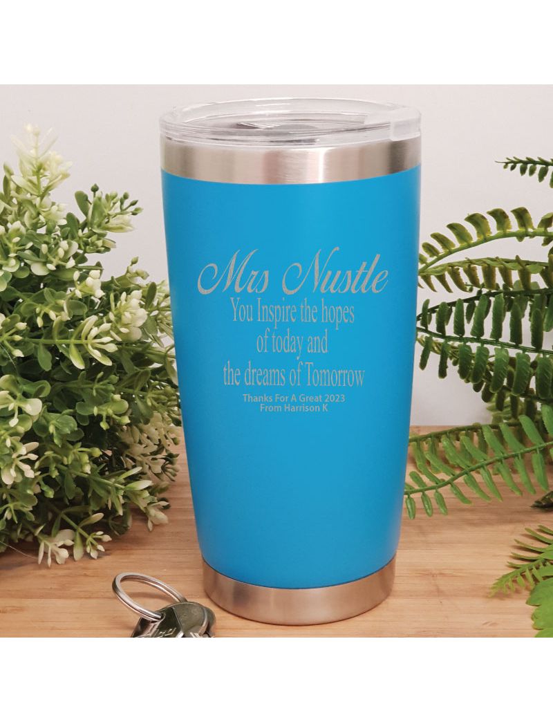 Teacher Insulated Travel Mug 600ml Blue - Dreams