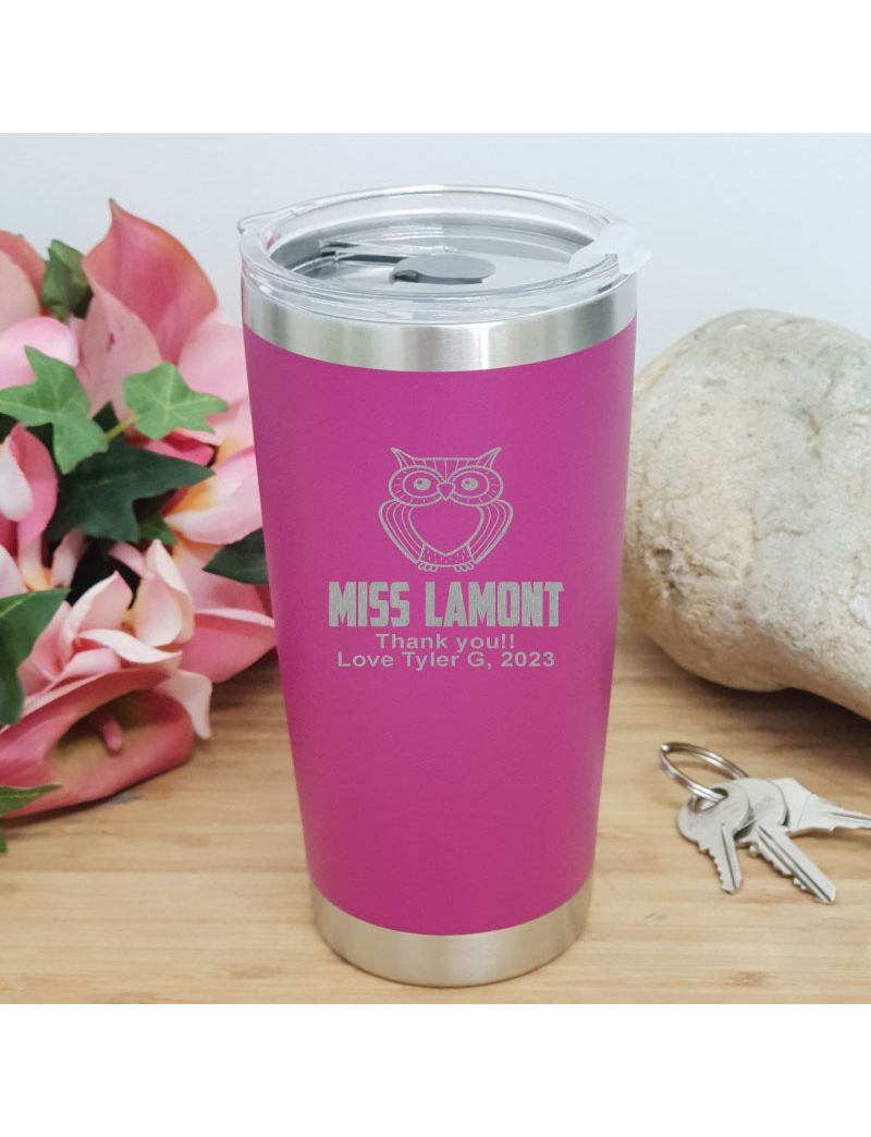 Teacher Insulated Travel Mug 600ml Pink