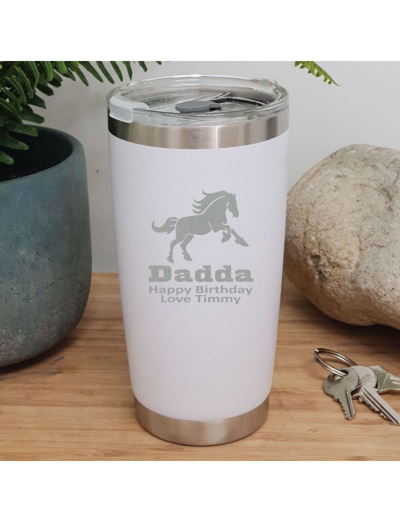 Dad Insulated Travel Mug 600ml White