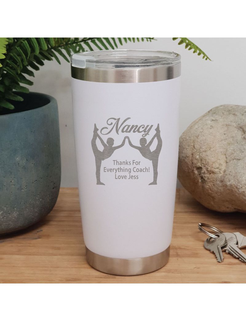 Gymnastic Coach Insulated Travel Mug 600ml White