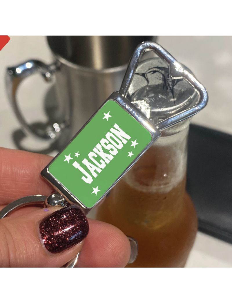 Personalised Bottle Opener - Any Name - Colour