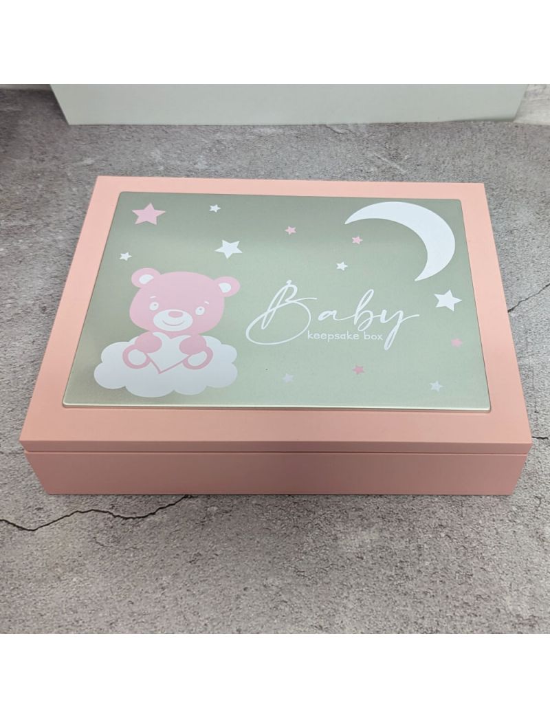 Baby Girl Keepsake Box Gift - Pink
