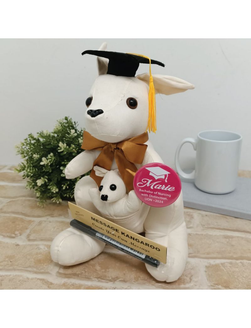 Signature Graduation Kangaroo with Badge