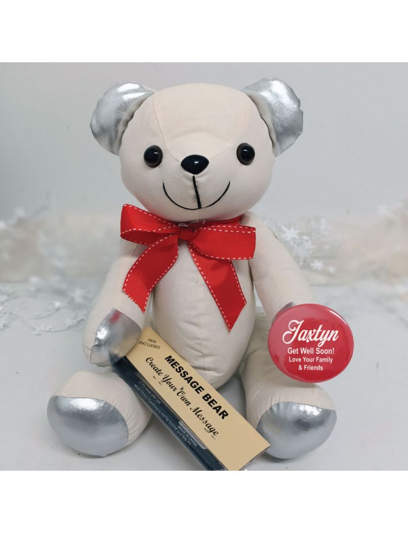 Get well Signature Bear Red Bow