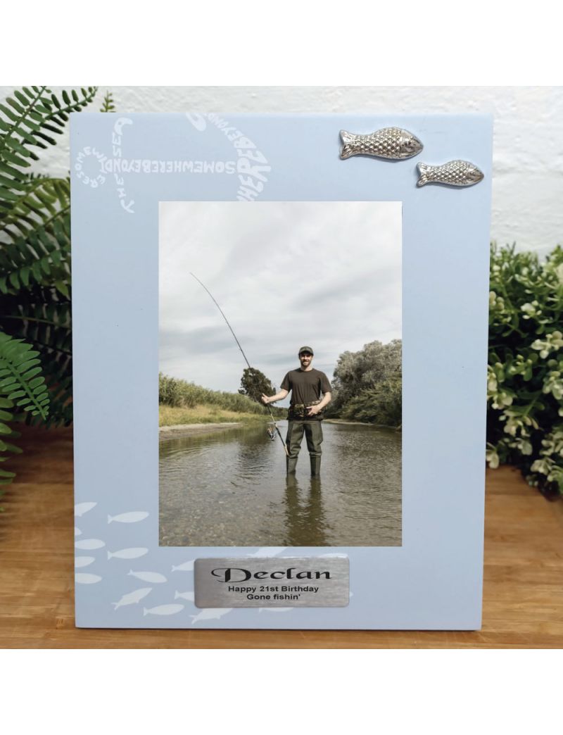Personalised 21st Birthday Fishing Frame 6x4