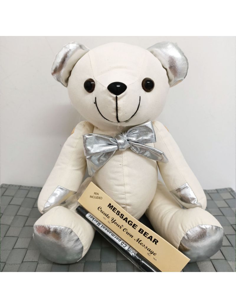 Calico Signature Bear with Silver Accents