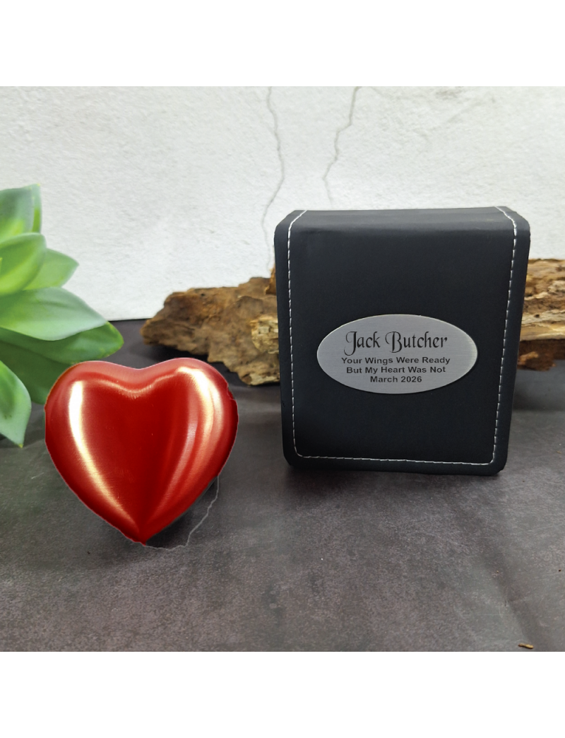 Memorial keepsake Urn For Ashes Red Heart