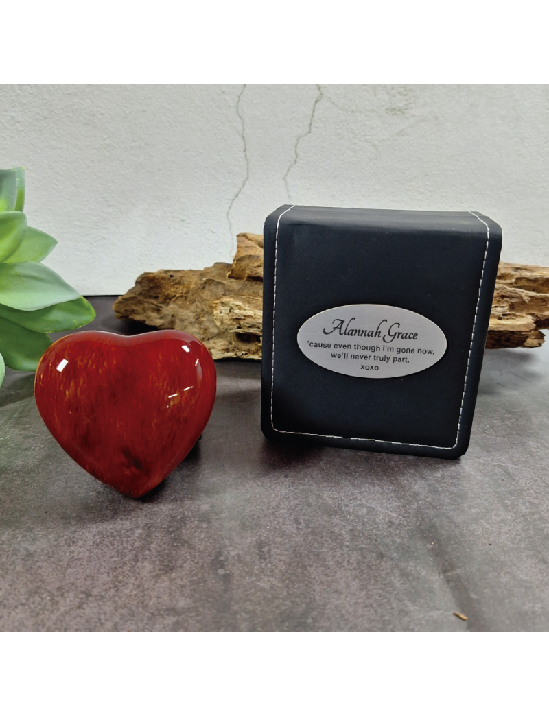 Baby Memorial keepsake Wood Heart Urn For Ashes