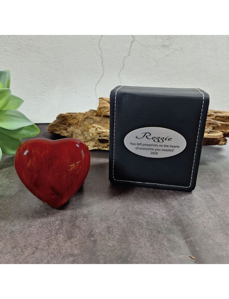Pet Memorial keepsake Wood Heart Urn For Ashes